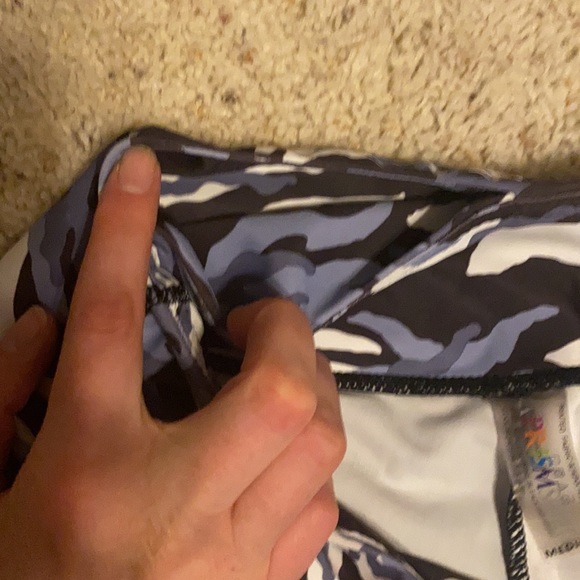 Prism Sport blue and grey camp leggings - Picture 4 of 5